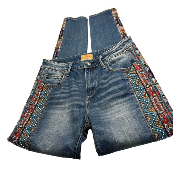 DRIFTWOOD Jeans Driftwood Jackie Embroidered High Rise Jeans Sz 26